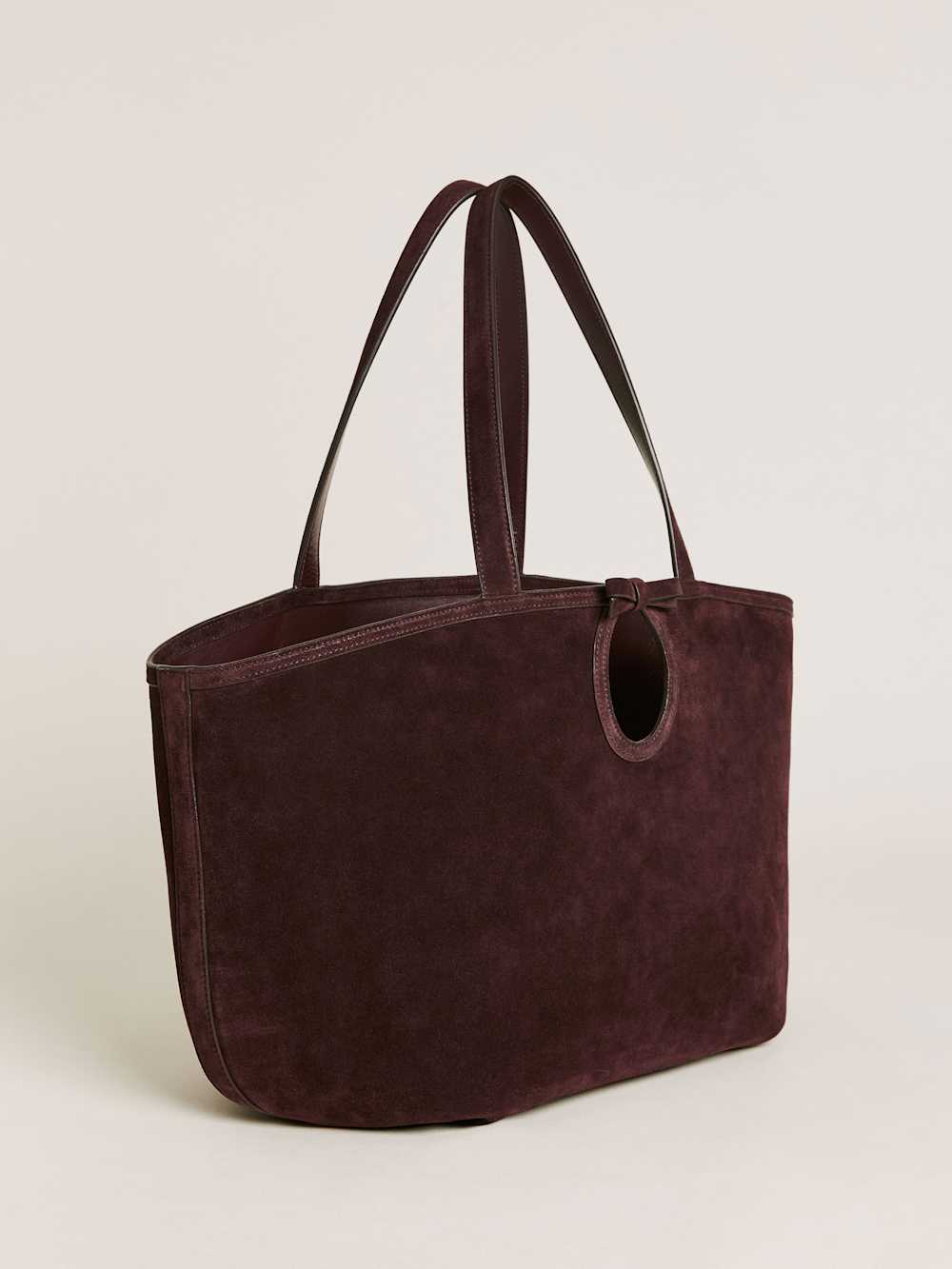 Reformation Regina Tote Bag - Espresso Suede