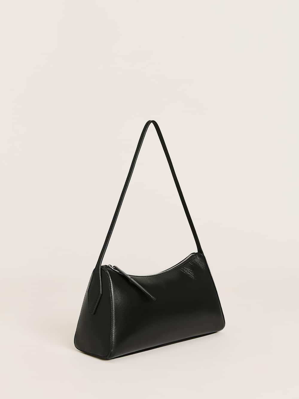 Reformation Hannah Shoulder Bag - Black Leather