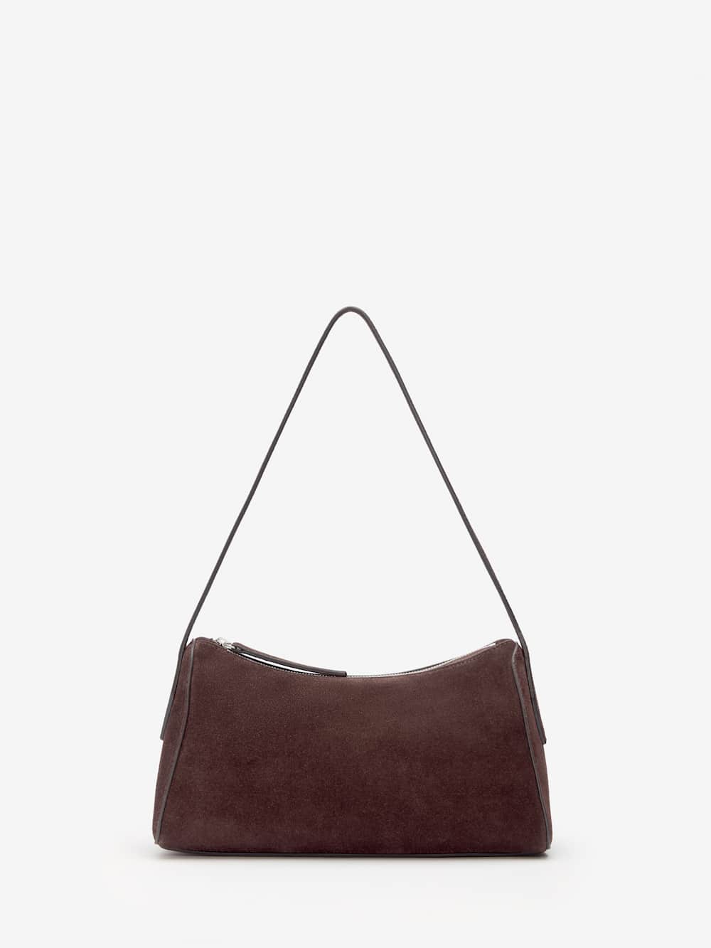 Reformation Hannah Shoulder Bag - Espresso Suede