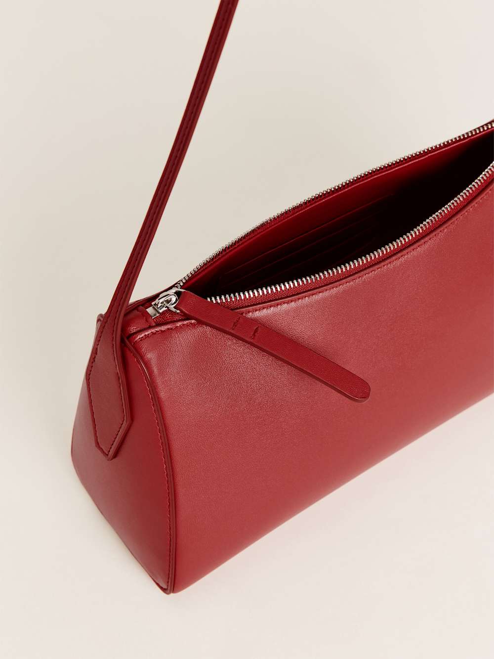 Reformation Hannah Shoulder Bag - Lipstick Leather