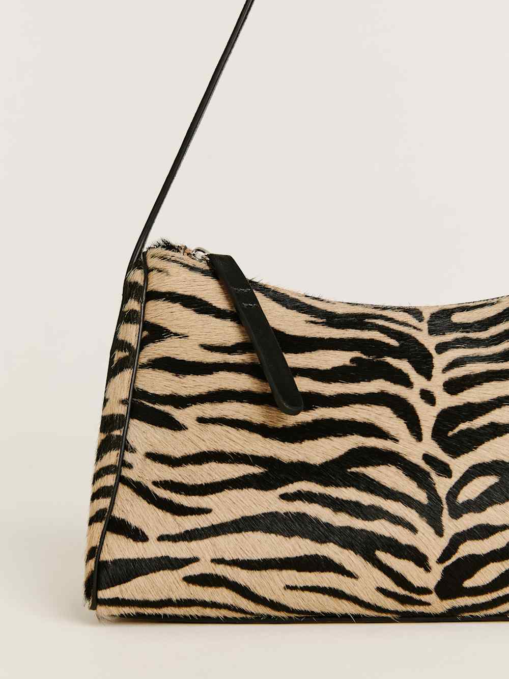 Reformation Hannah Shoulder Bag - Warm Tiger Haircalf