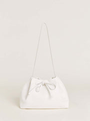 Reformation Ella Shoulder Bag - Optic White Leather