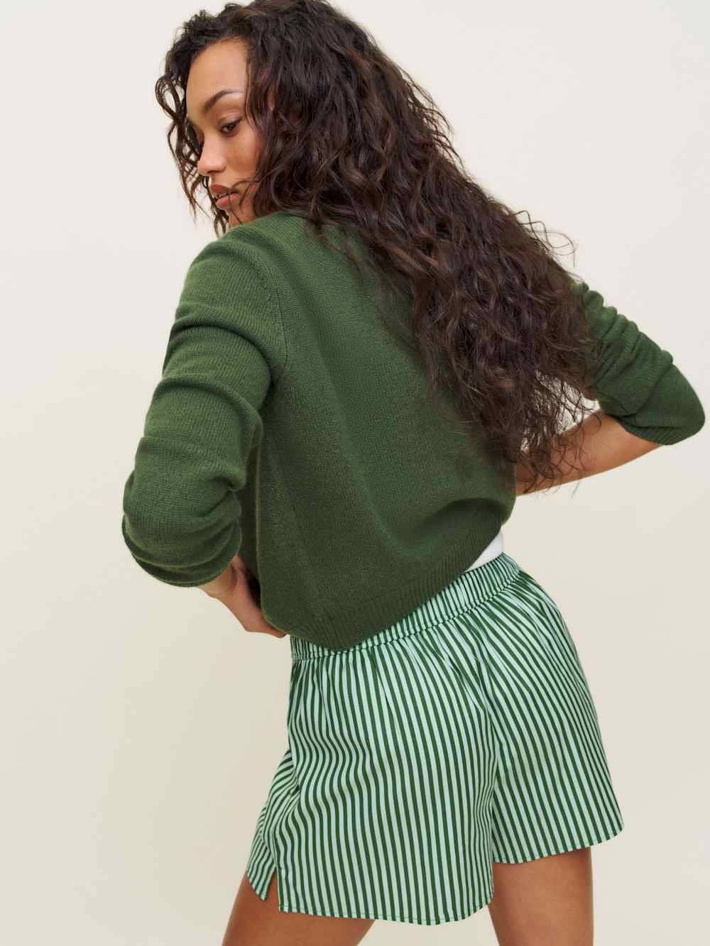 Reformation Miles Short - Mojito Stripe