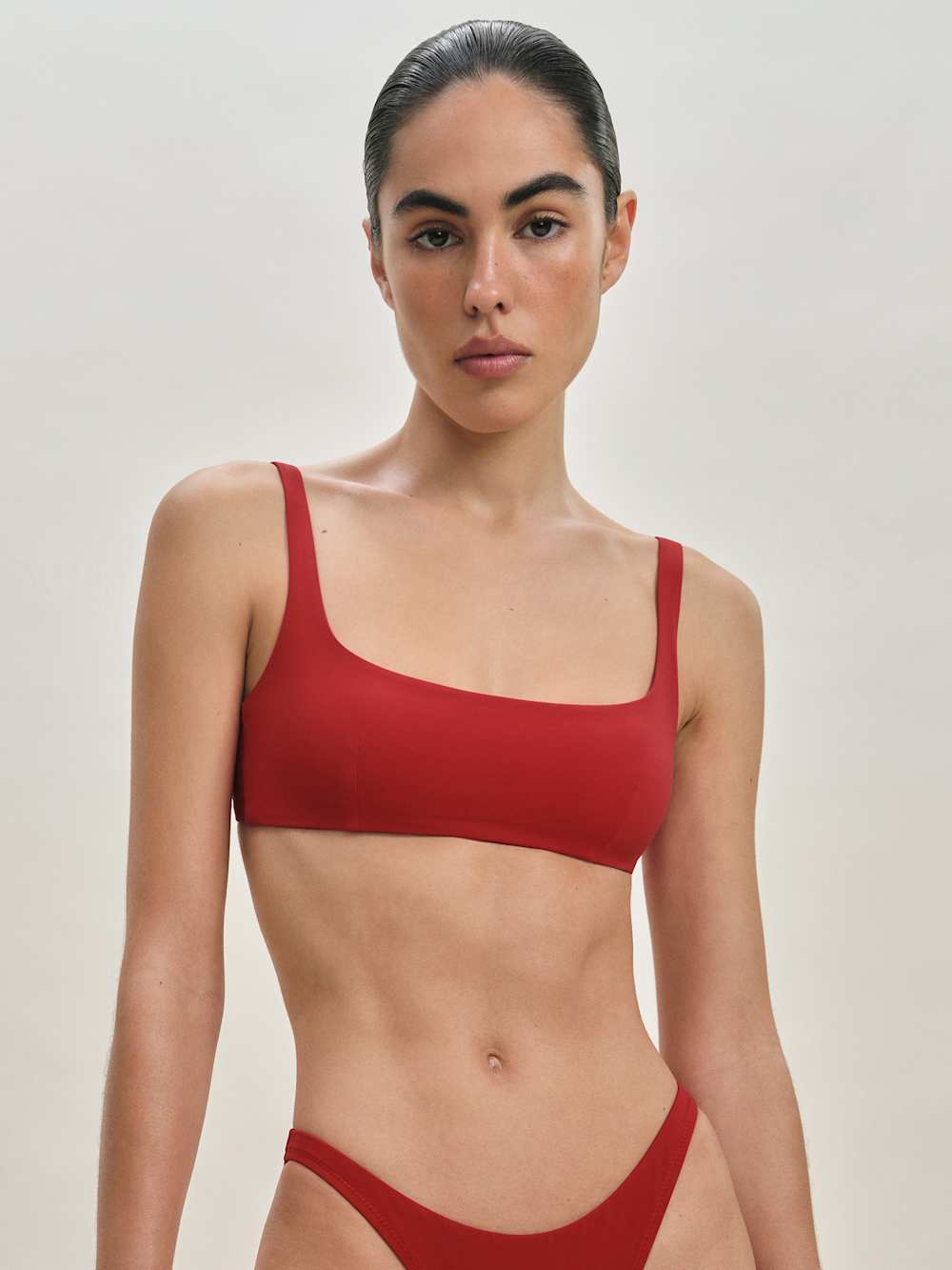 Reformation Kauaii Bikini Top - Lipstick