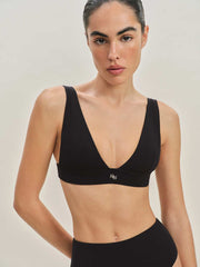 Reformation Azul Bikini Top - Black Fior