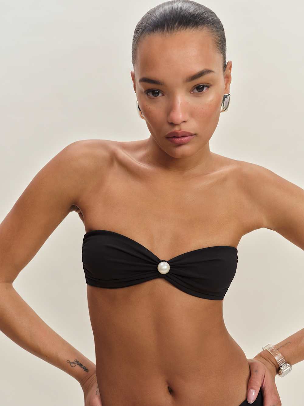 Reformation Perla Bikini Top - Black