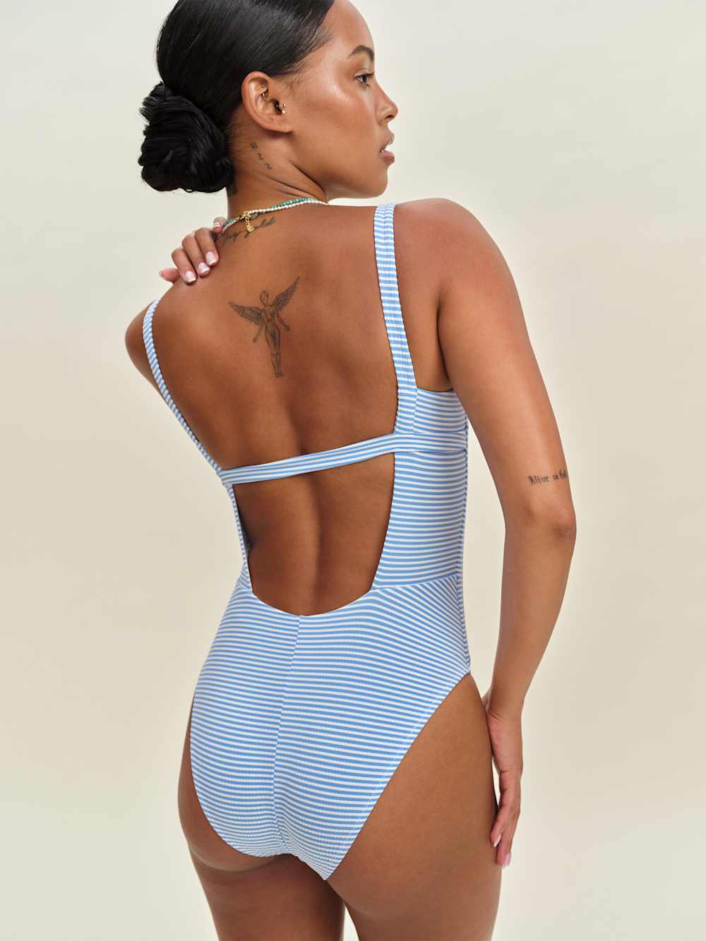 Reformation Wailea One Piece Swimsuit - French Riviera Blue