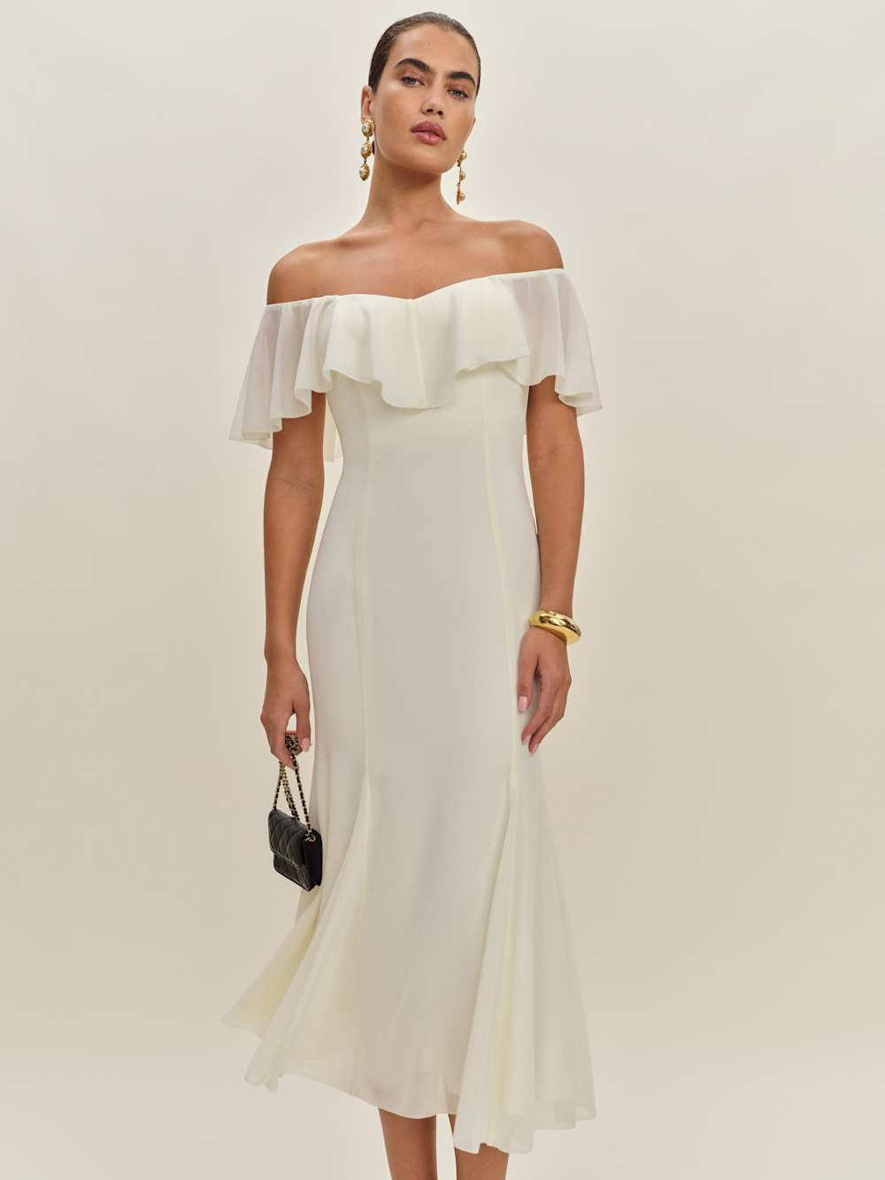 Reformation Charee Dress - Eggshell