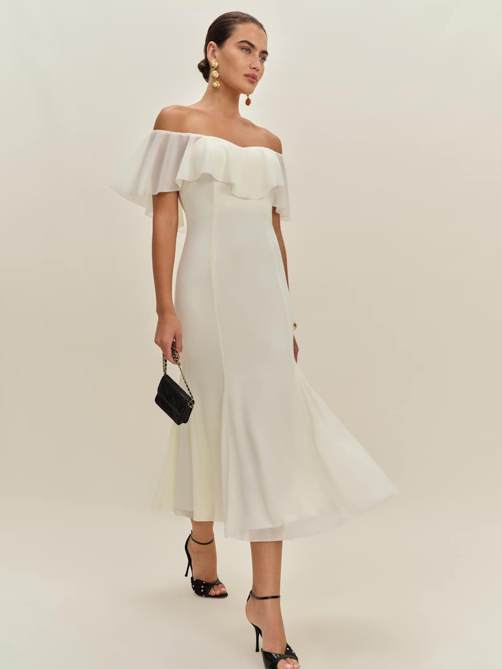 Reformation Charee Dress - Eggshell