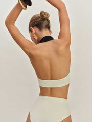 Reformation Madeira Bikini Top - Fior Black