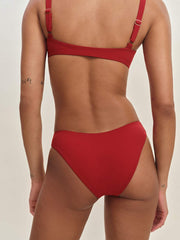 Reformation Amore Bikini Bottom - Lipstick