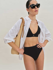 Reformation Ana Bikini Bottom - Black