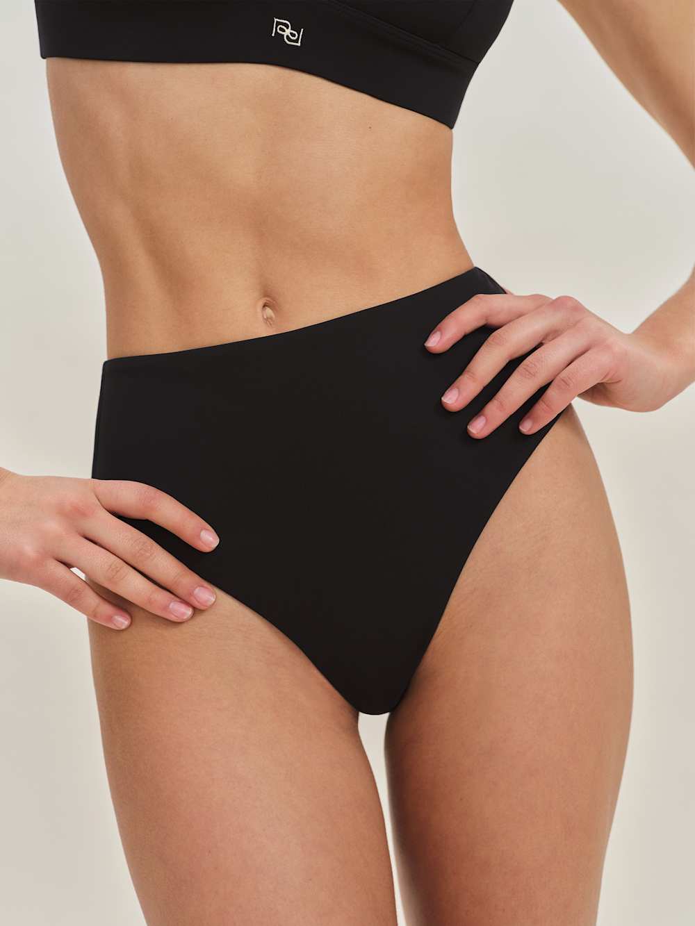 Reformation Ana Bikini Bottom - Black