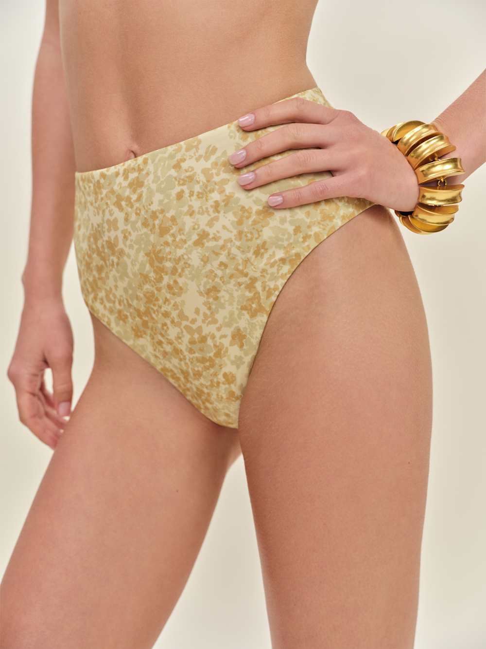 Reformation Ana Bikini Bottom - Golden Meadow