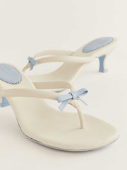 Reformation Louisa Heeled Sandal - Almond Leather