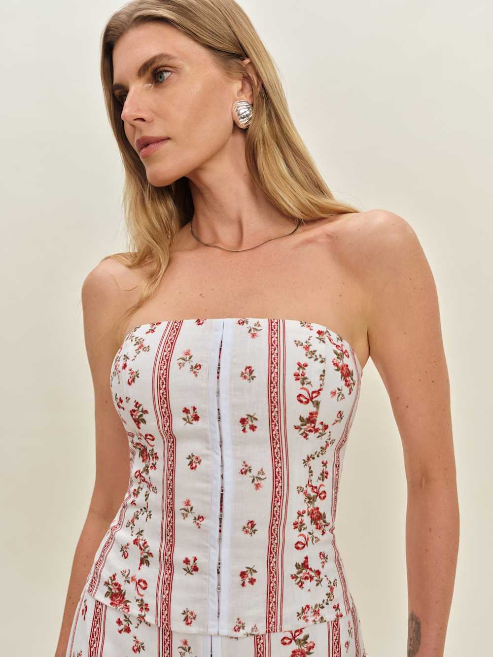 Reformation Sophie Linen Two Piece - Vienna