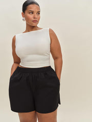 Reformation Miles Short Es - Black