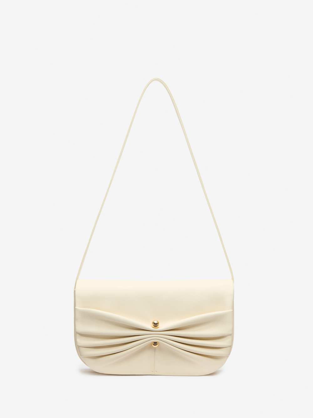Reformation Maria Shoulder Bag - Cream Leather