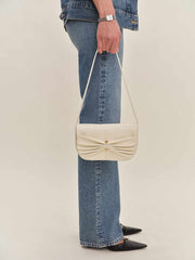 Reformation Maria Shoulder Bag - Cream Leather