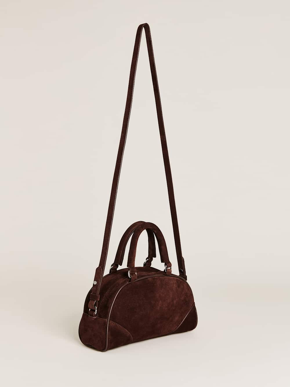 Reformation Claudia Mini Bag - Chocolate Suede