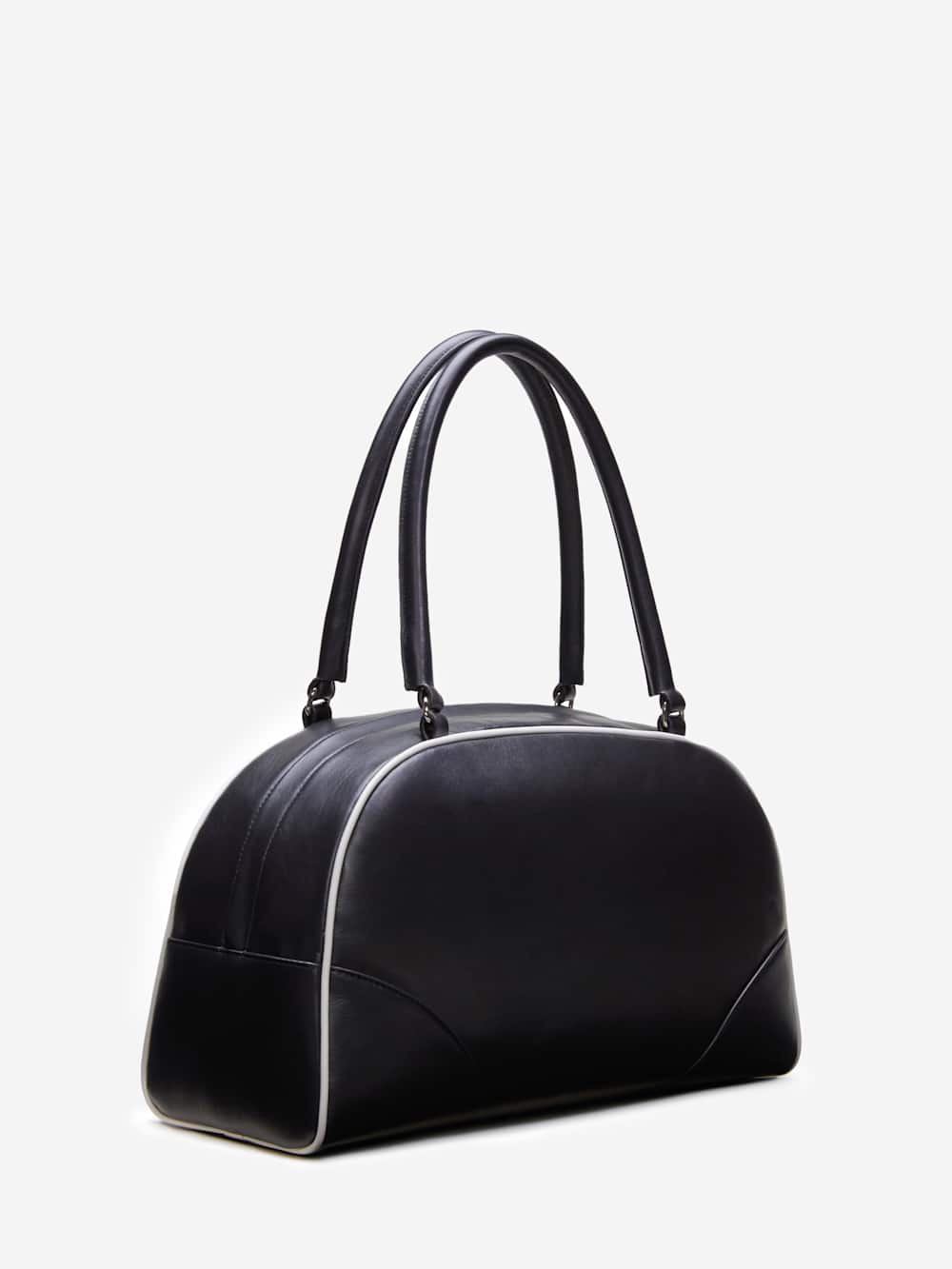 Reformation Arianna Bag - Black White Leather