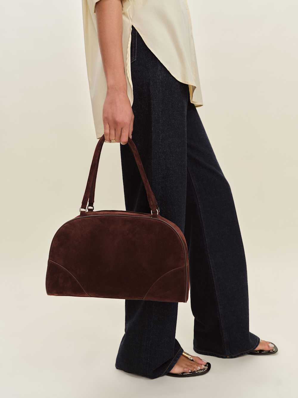 Reformation Arianna Bag - Chocolate Suede