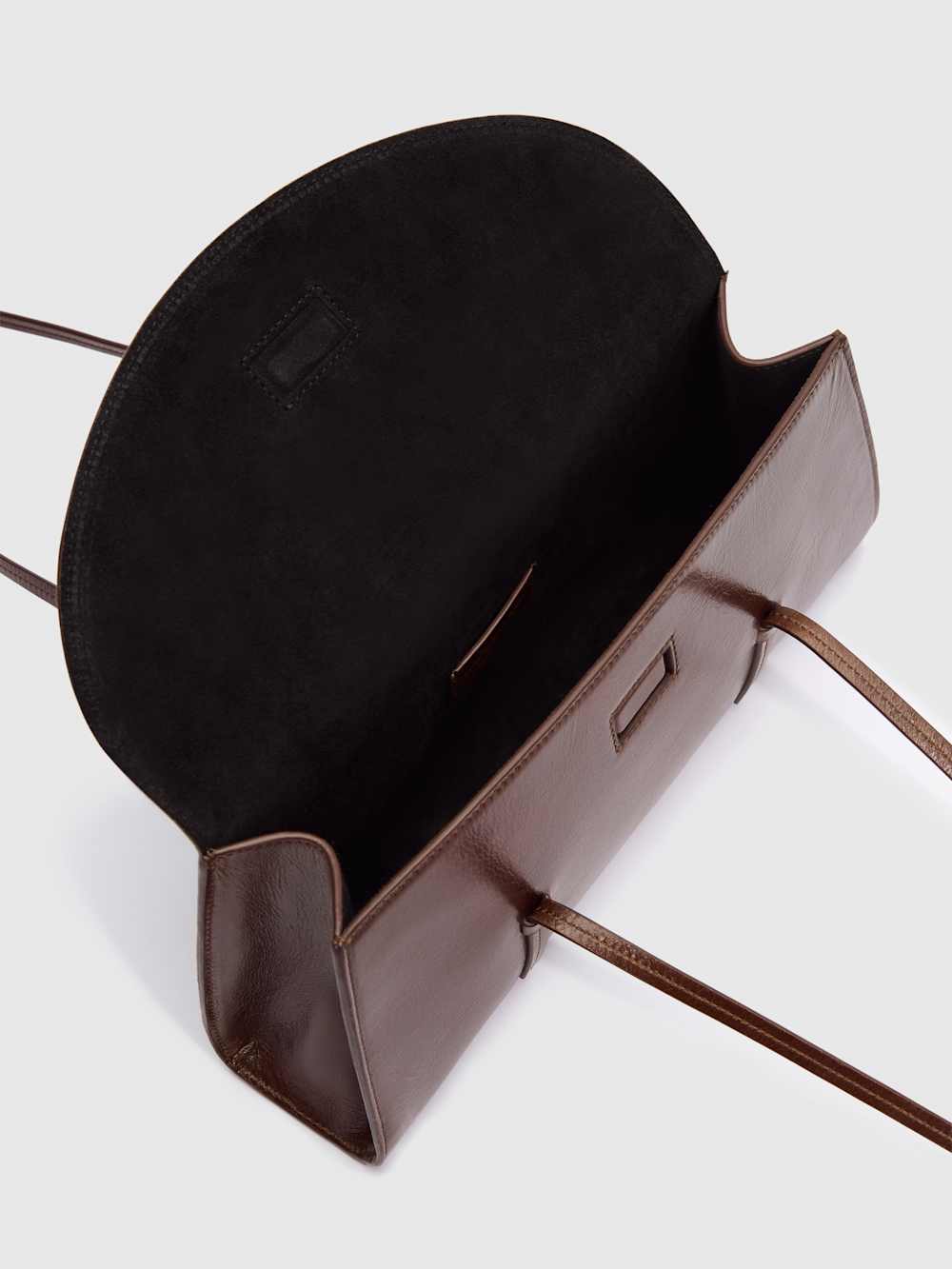 Reformation Elena Shoulder Bag - Chestnut Leather