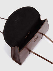 Reformation Elena Shoulder Bag - Chestnut Leather