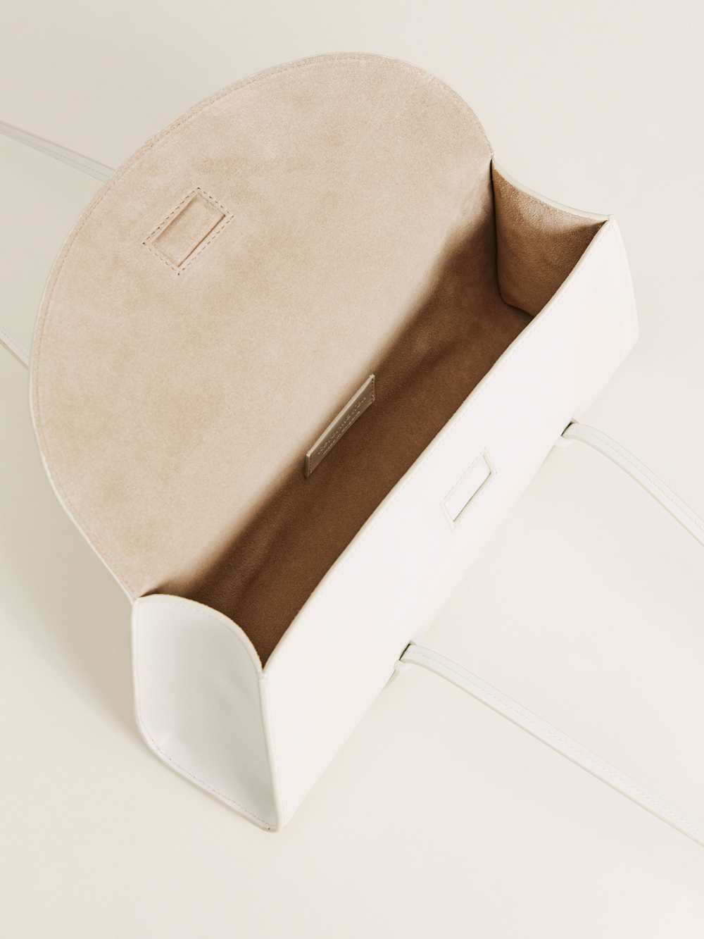 Reformation Elena Shoulder Bag - White Leather