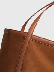 Reformation Evangeline Tote Bag - Couro Suede