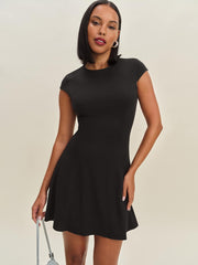 Reformation Yves Knit Dress - Black