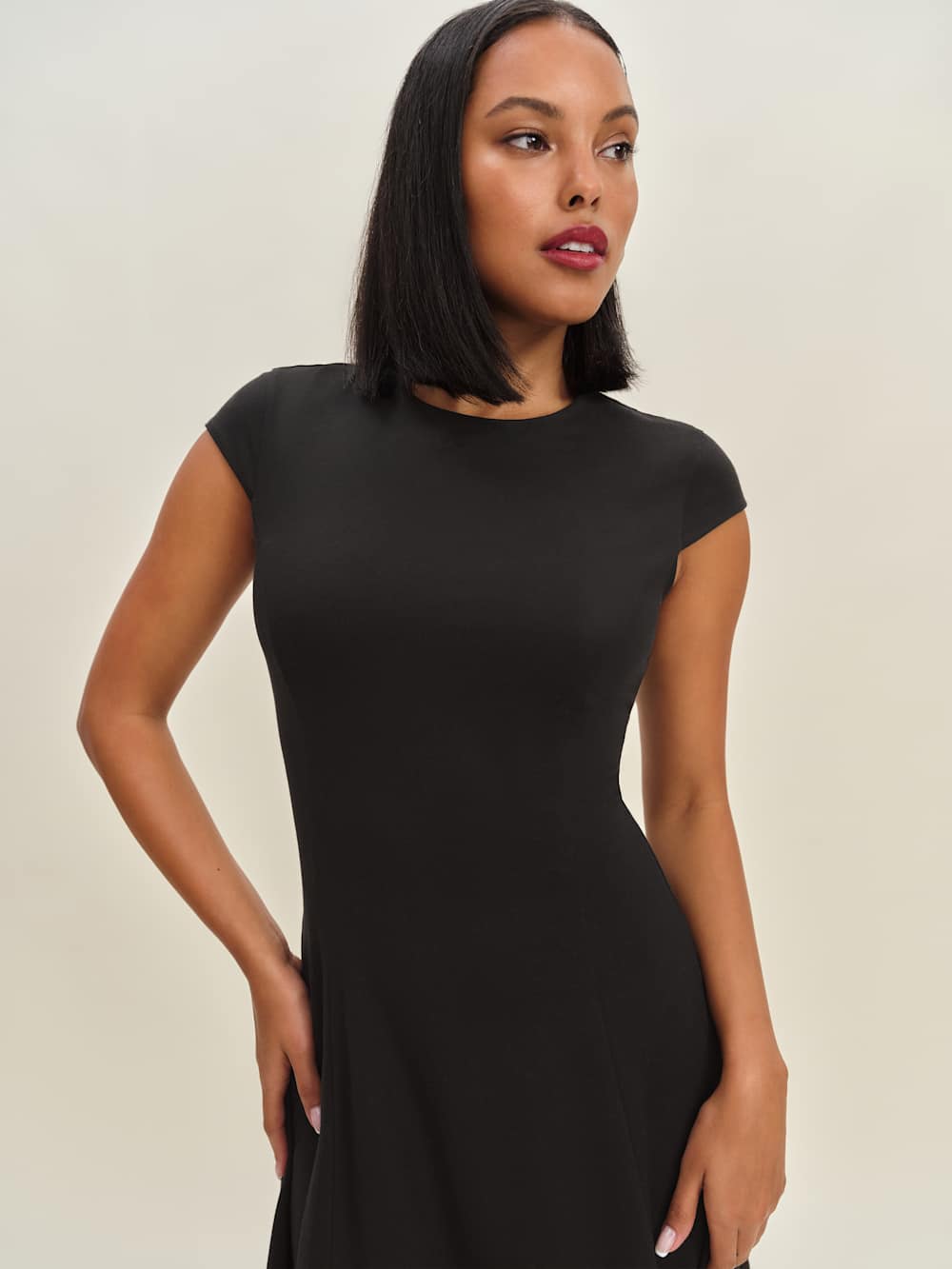 Reformation Yves Knit Dress - Black
