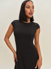 Reformation Yves Knit Dress - Black