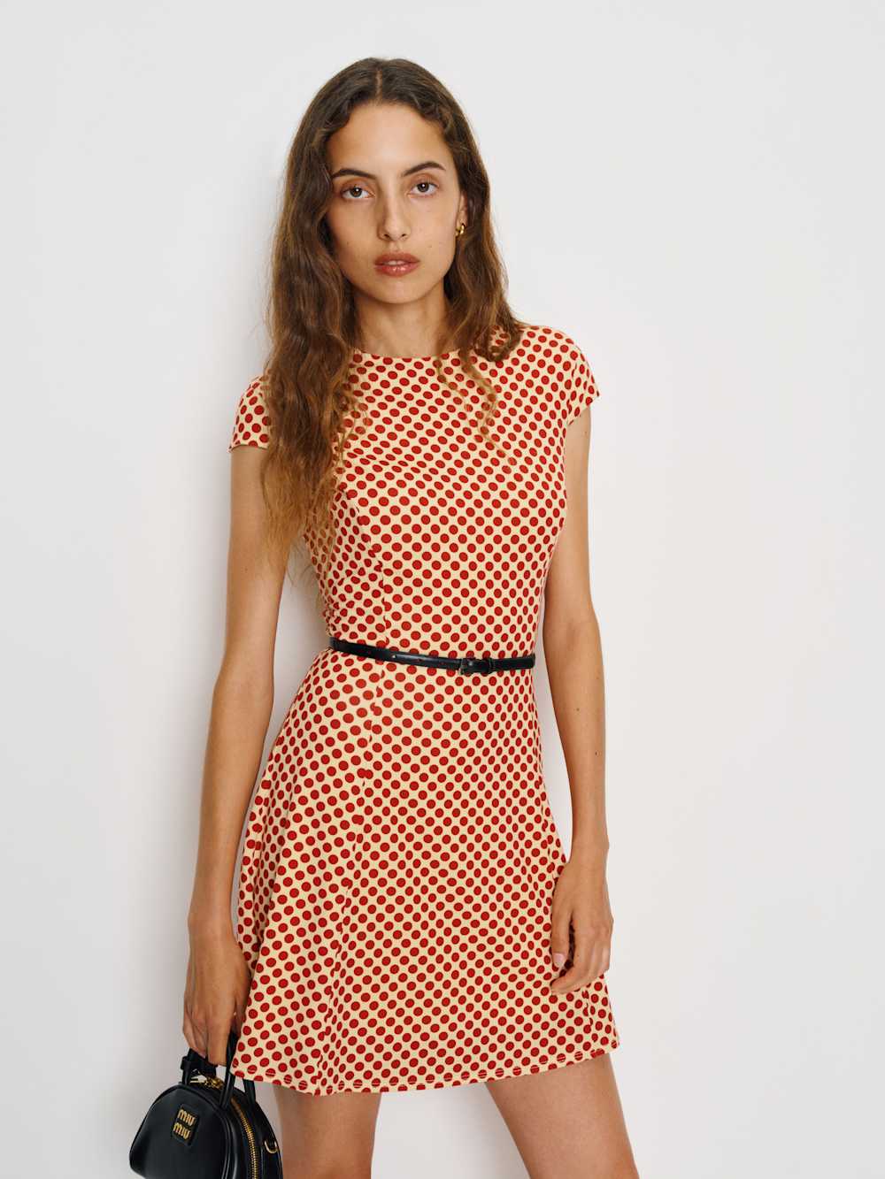Reformation Yves Knit Dress - Pamplona Dot