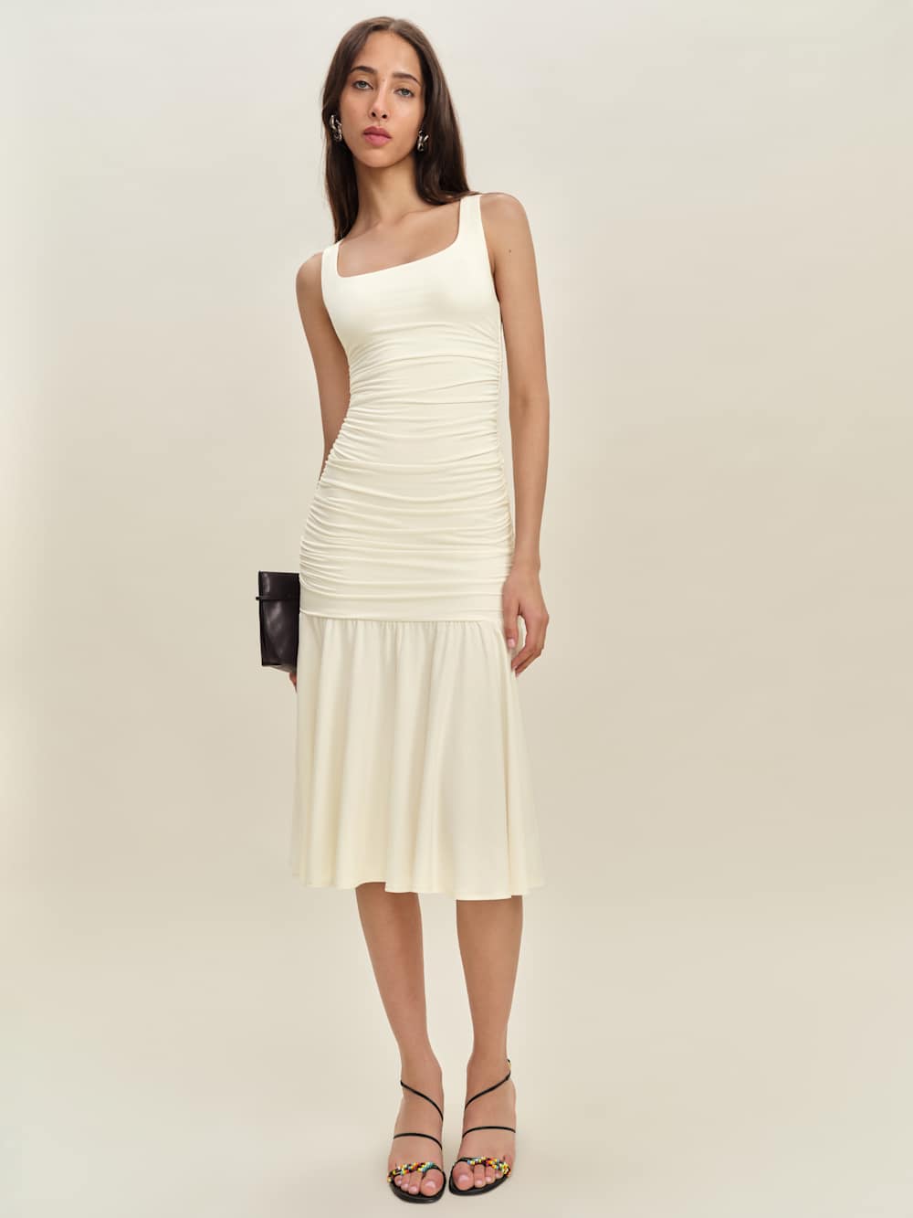 Reformation Kayla Knit Dress - Fior Di Latte