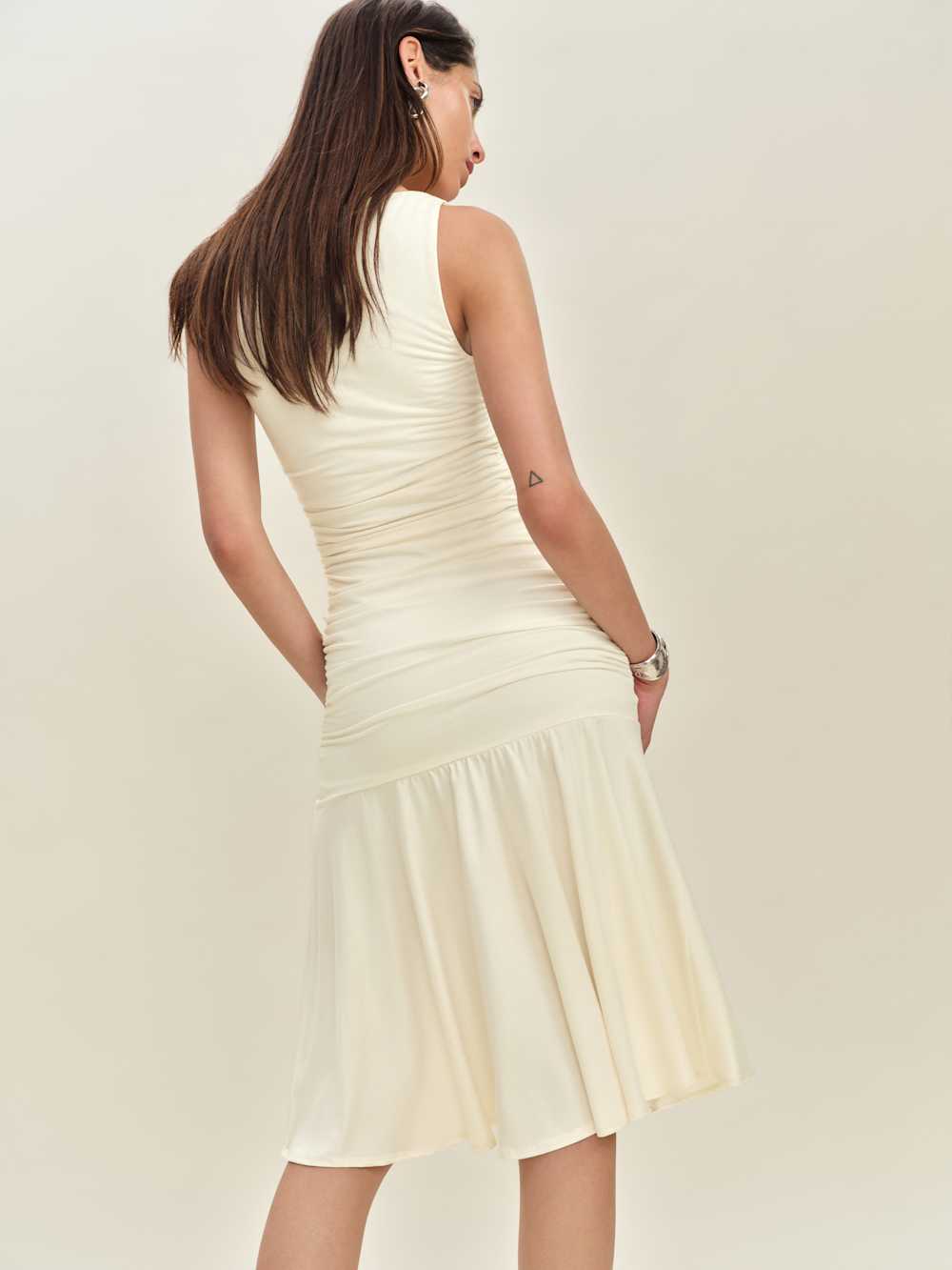 Reformation Kayla Knit Dress - Fior Di Latte
