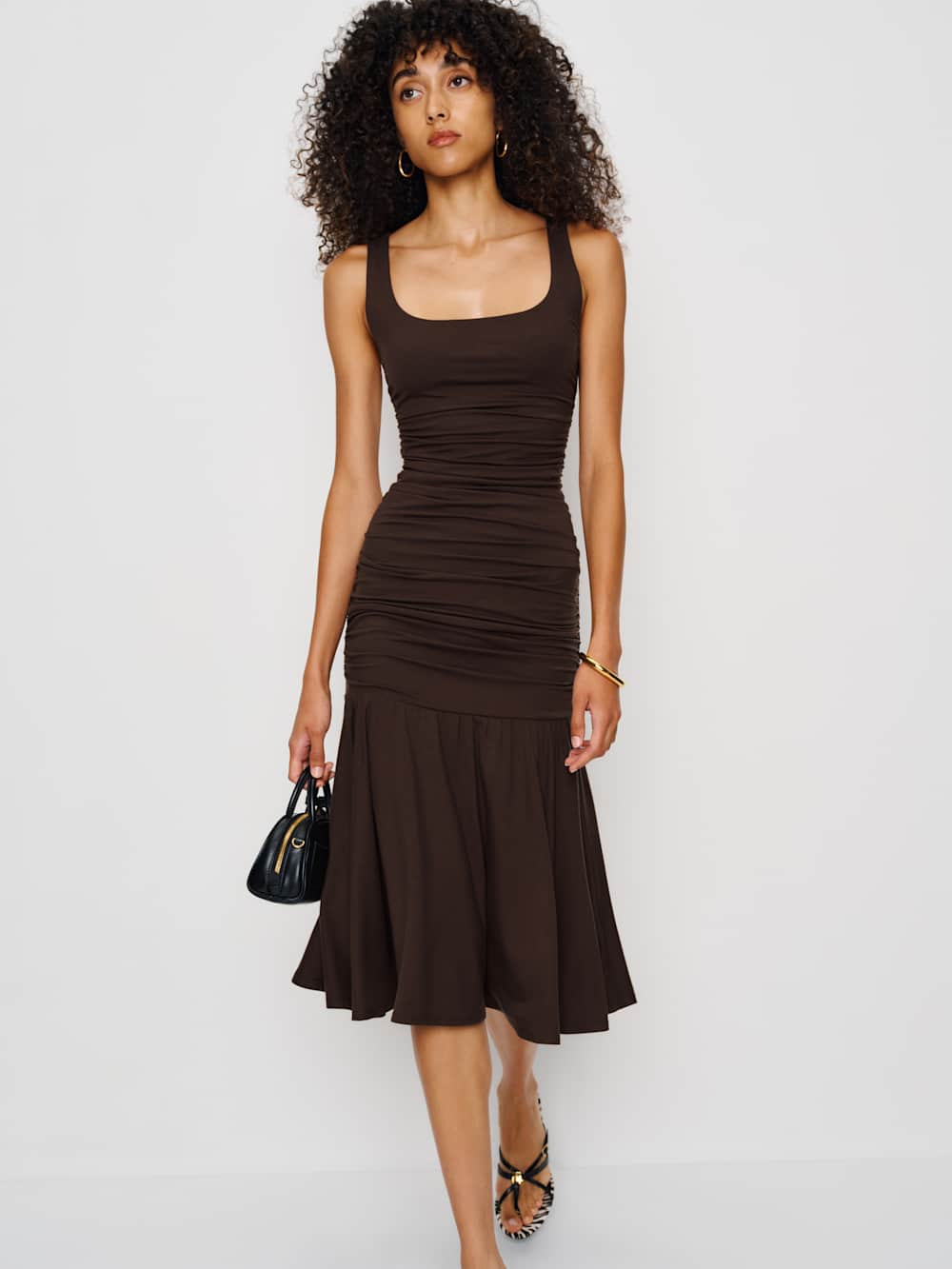 Reformation Kayla Knit Dress - Mole