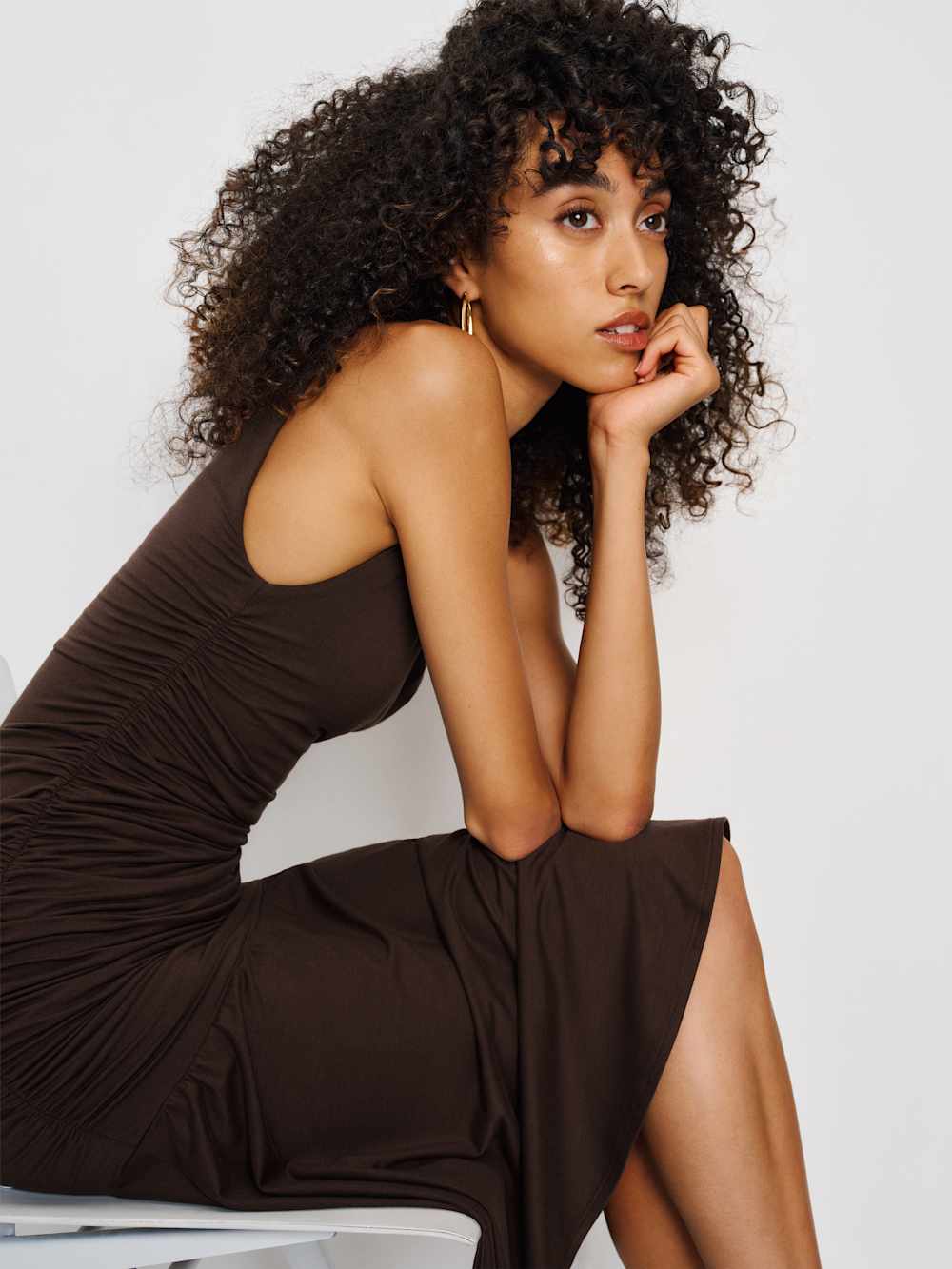 Reformation Kayla Knit Dress - Mole