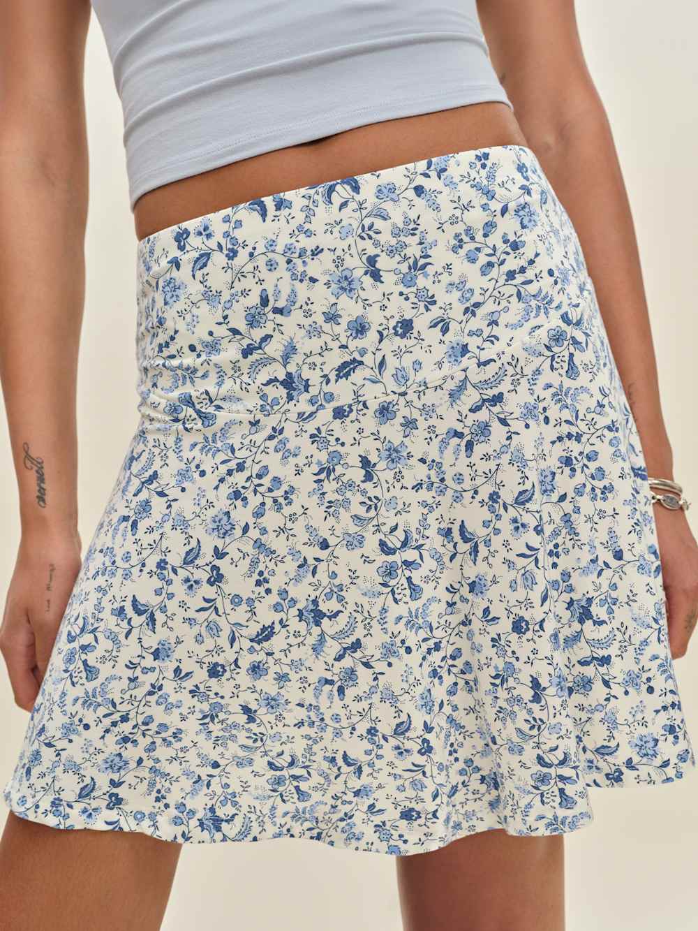 Reformation Laurie Knit Skirt - Nile