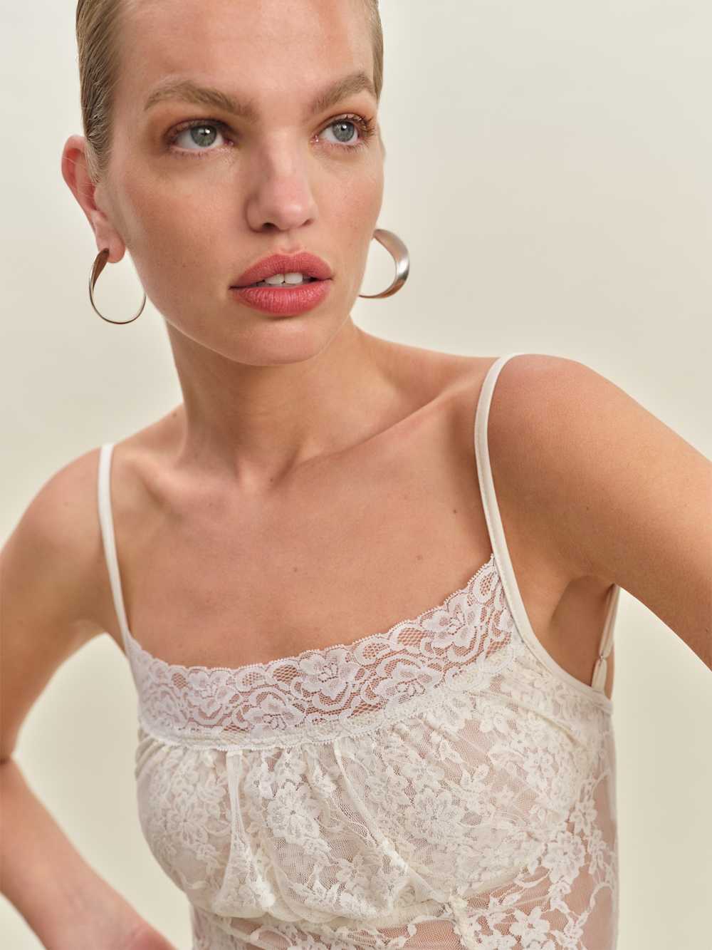 Reformation Amira Knit Top - Ivory