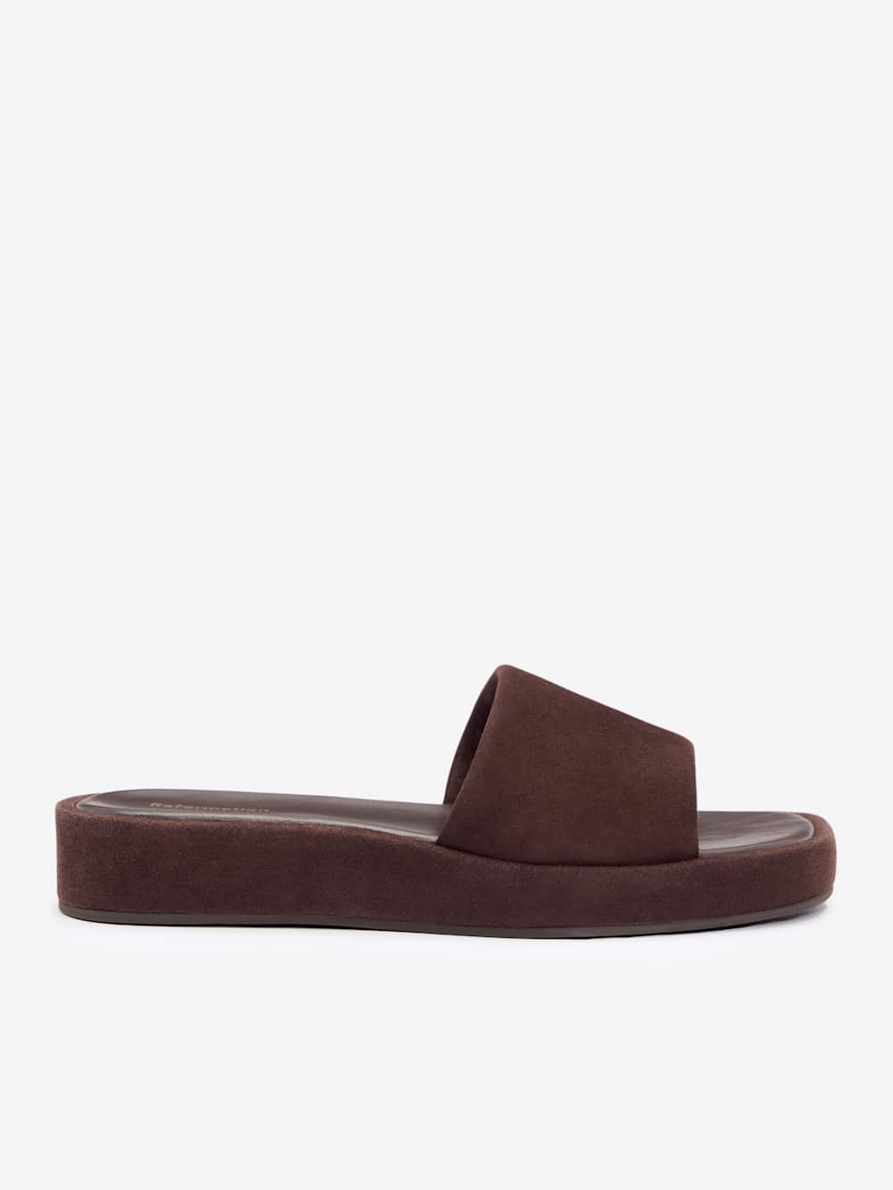 Reformation Esme Platform Sandal - Espresso Suede