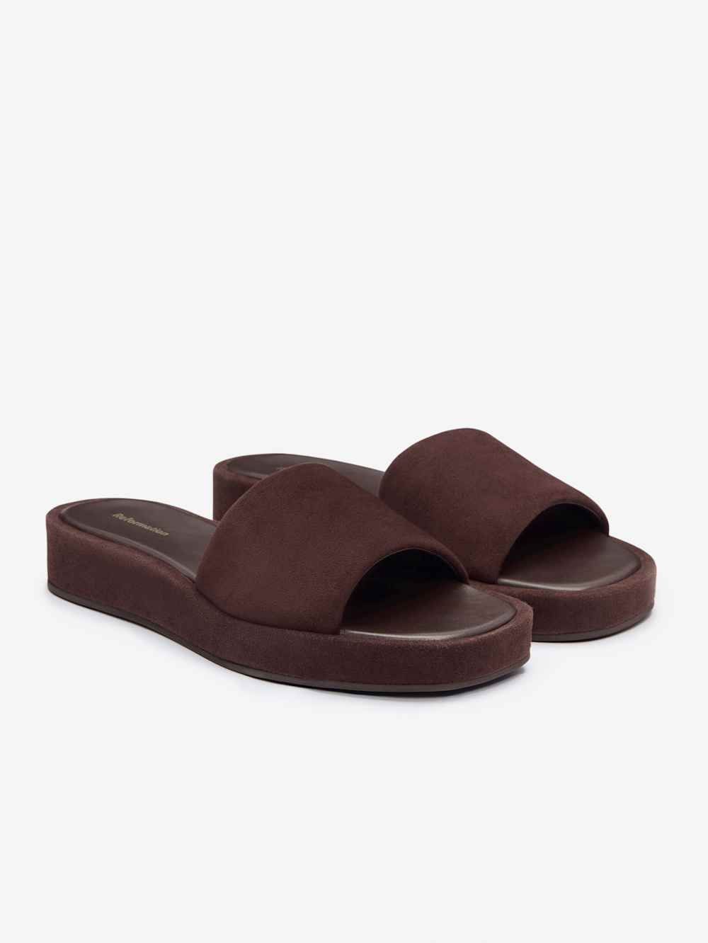 Reformation Esme Platform Sandal - Espresso Suede