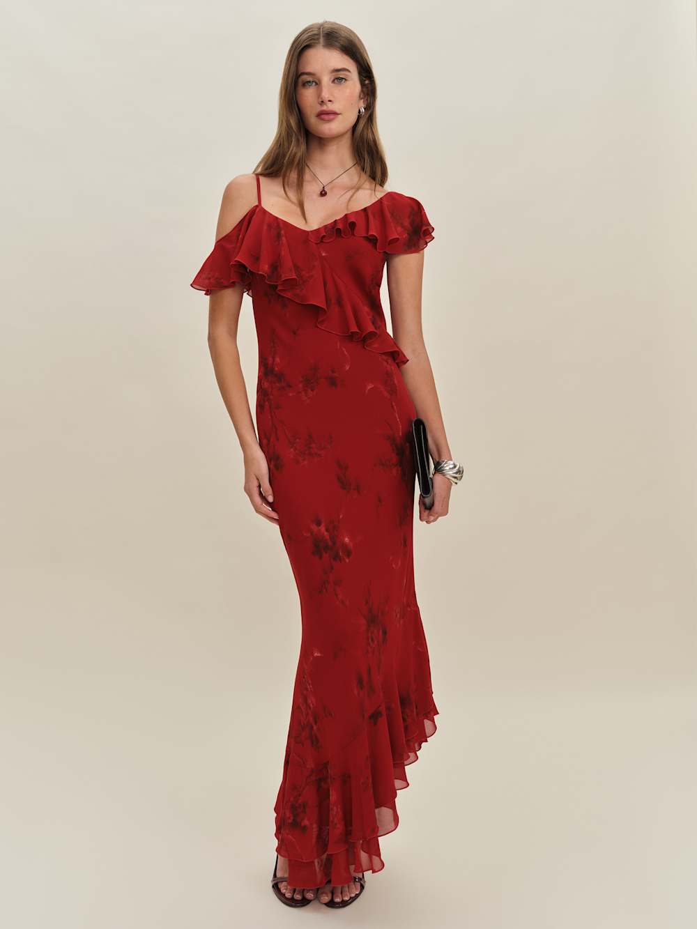 Reformation Martine Dress - Vermillion