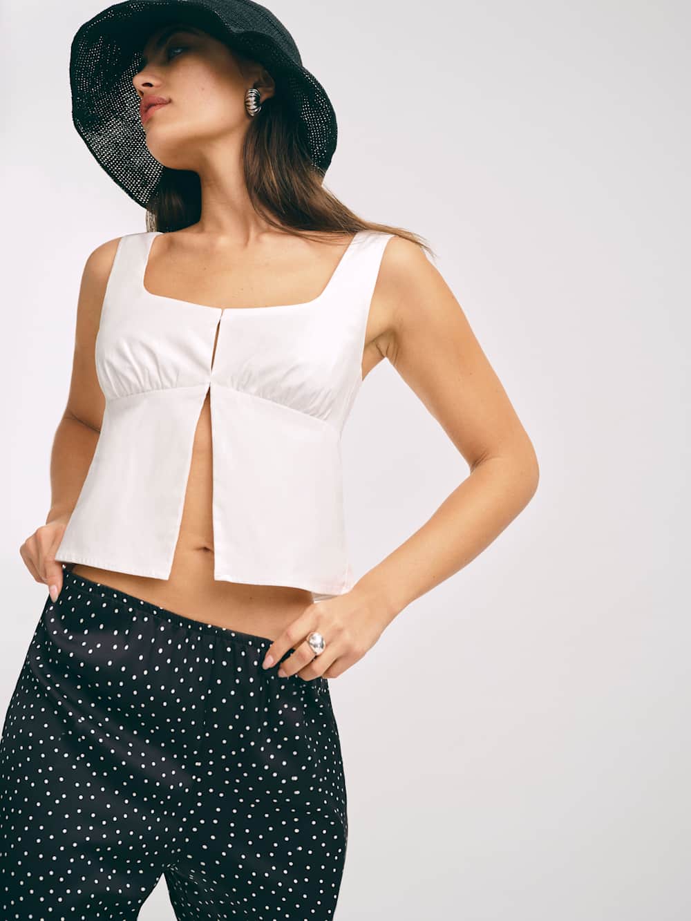 Reformation Jianna Top - Bright White