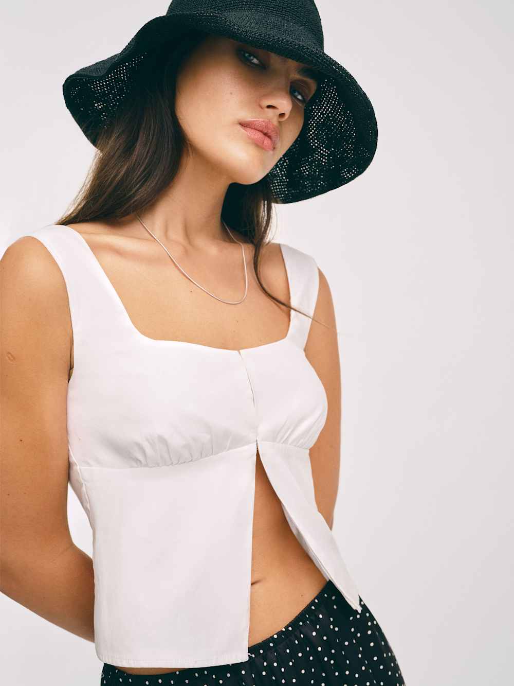 Reformation Jianna Top - Bright White