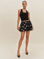 Reformation Moxie Skirt - Moon Dot