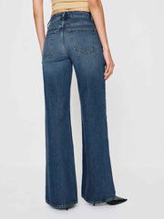Reformation Kara Low Rise Loose Flare Jeans - Donner