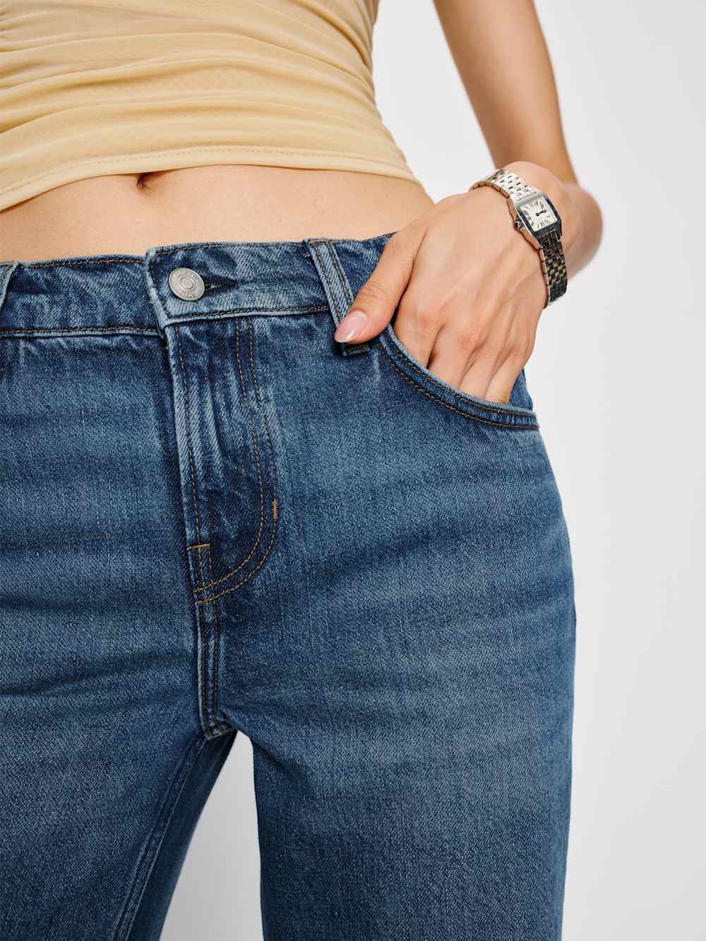 Reformation Kara Low Rise Loose Flare Jeans - Donner
