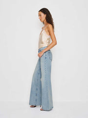 Reformation Kara Low Rise Loose Flare Jeans - Burnett