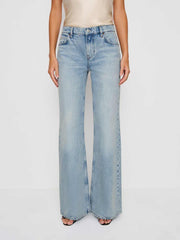 Reformation Kara Low Rise Loose Flare Jeans - Burnett